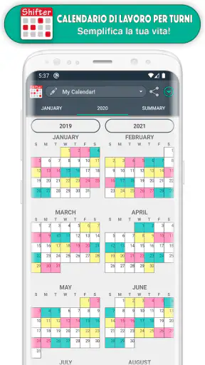 Calendario di Lavoro per turni screenshot 6