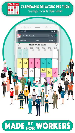 Calendario di Lavoro per turni screenshot 9