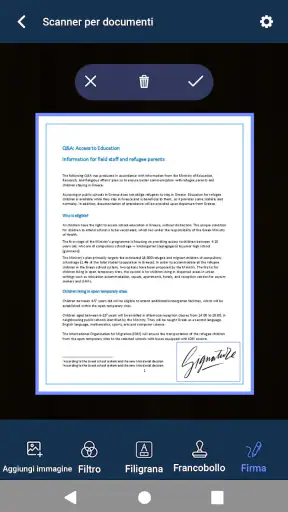 Cancella scanner - Scanner PDF screenshot 5