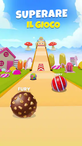 Candy Ball Run - Rolling Games screenshot 2