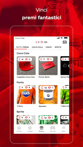 Coca-Cola: Gioca e vinci premi screenshot 2