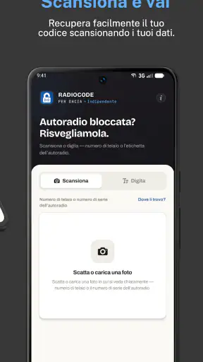 Codice Radio Dacia screenshot 3