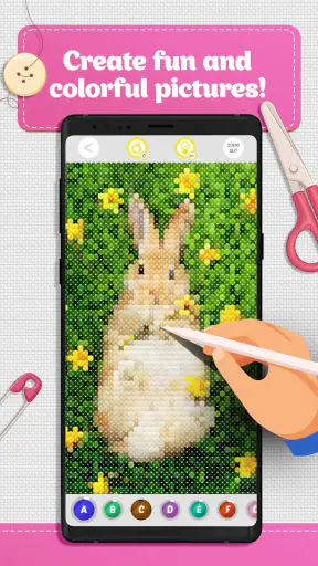 Cross Stitch Coloring Art screenshot 3
