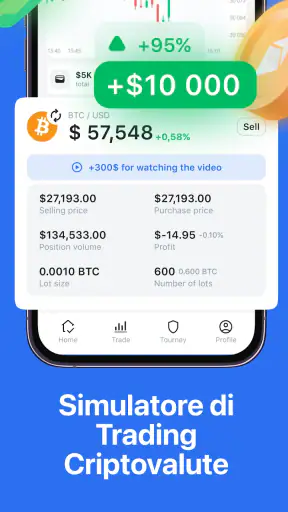 Cryptoguru: Trading Simulatore screenshot 1