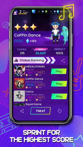 Cyber Surfer:Avventura ritmica screenshot 6