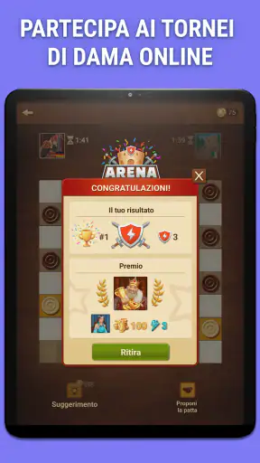 Dama: gioca online e offline screenshot 12
