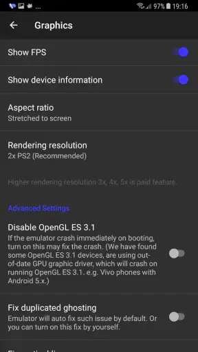 DamonPS2 Pro Emulatore PS2 PSP screenshot 3