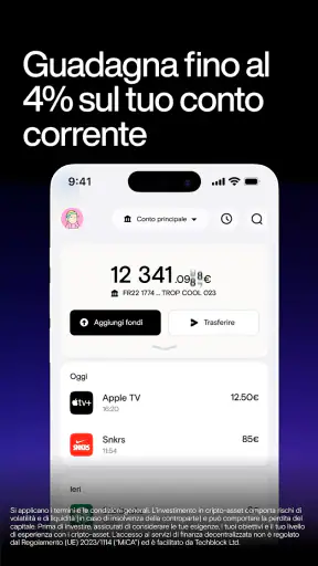 Deblock - App bancaria screenshot 2