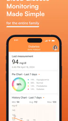 Diario glicemico per diabete screenshot 1