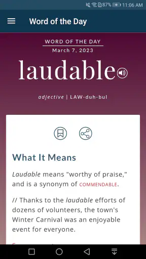Dictionary - M-W Premium screenshot 2