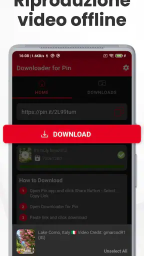Downloader Video per Pinterest screenshot 4