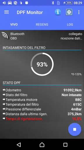DPF Monitor -Fiat e Alfa Romeo screenshot 1