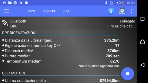 DPF Monitor -Fiat e Alfa Romeo screenshot 9