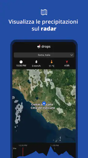 Drops: Allerta meteo e pioggia screenshot 3
