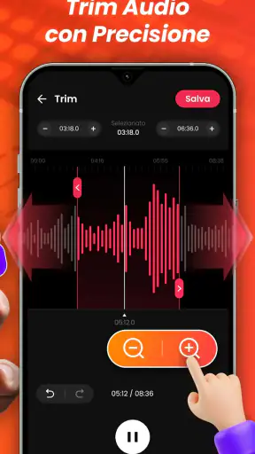 Editor Audio, Tagliare Musica screenshot 2