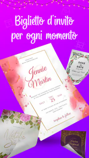 Elegante Invito Carta Creatore screenshot 8