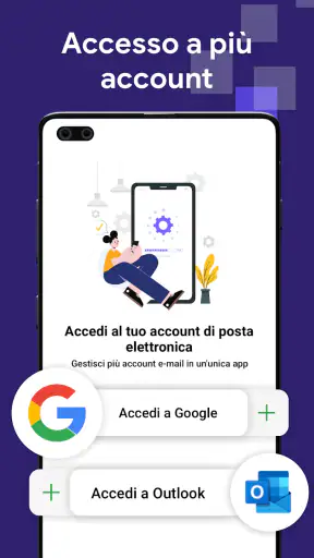 Email Lite: posta intelligente screenshot 1