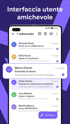 Email Lite: posta intelligente screenshot 3