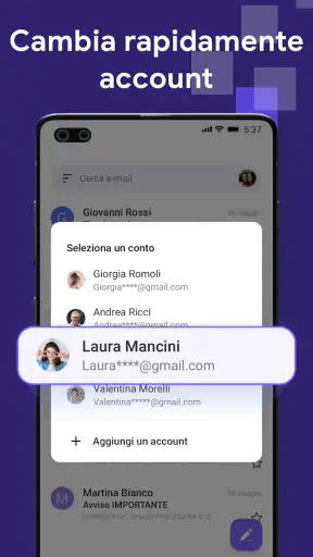 Email Lite: posta intelligente screenshot 5
