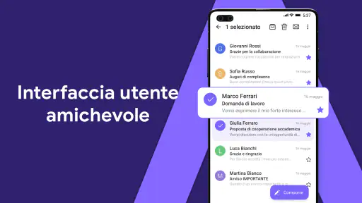 Email Lite: posta intelligente screenshot 9