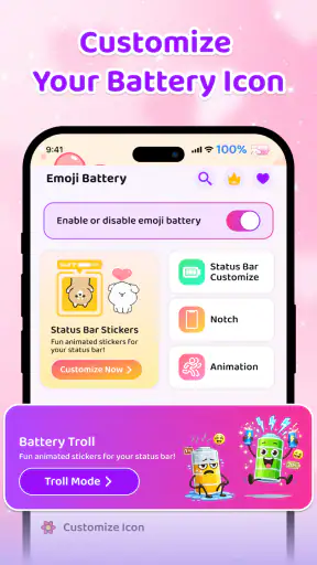 Emoji Battery Icon Customize screenshot 4