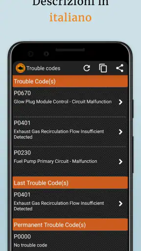 OBD2 Car Scanner - EOBD Facile screenshot 5