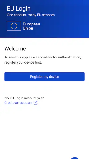 EU Login screenshot 1