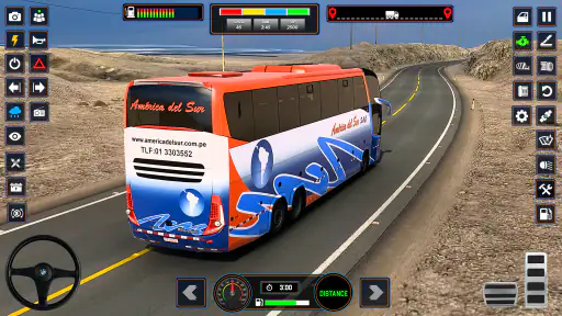 Euro Bus Driving Bus Simulator screenshot 10