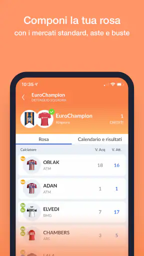 EuroLeghe Fantacalcio ® screenshot 2