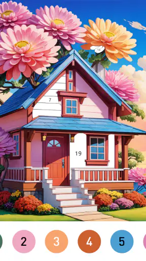 Fairytale Color by number game screenshot 11