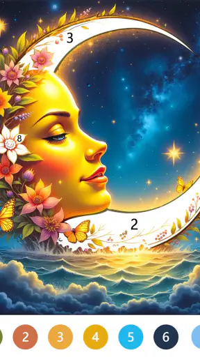 Fairytale Color by number game screenshot 12