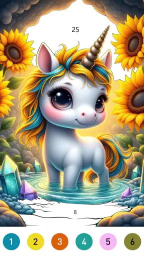 Fairytale Color by number game screenshot 6