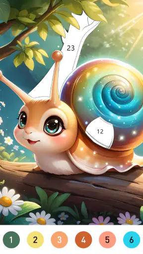 Fairytale Color by number game screenshot 7