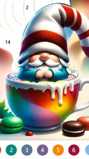 Fairytale Color by number game screenshot 8