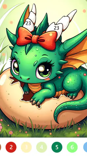 Fairytale Color by number game screenshot 9