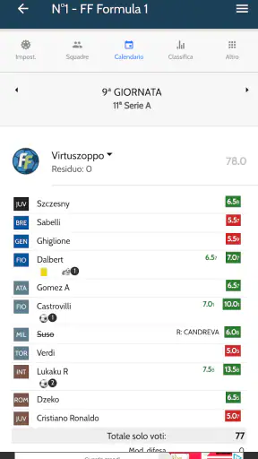 FantaFormazione screenshot 4