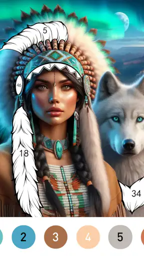Fantasy Color By Number Game screenshot 10