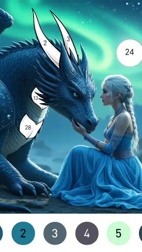 Fantasy Color By Number Game screenshot 9