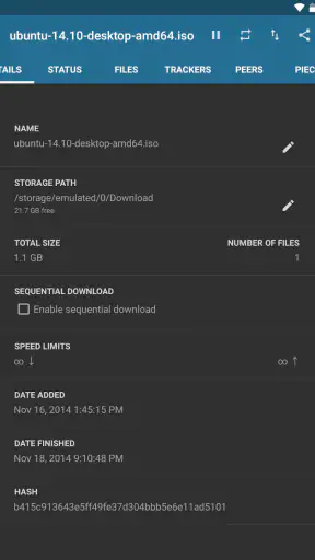 Flud - Torrent Downloader screenshot 11