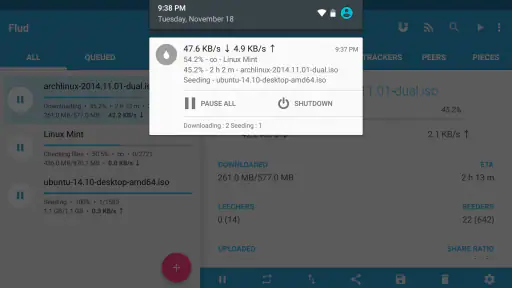 Flud - Torrent Downloader screenshot 12
