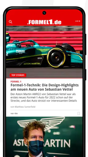 Formel1.de screenshot 2