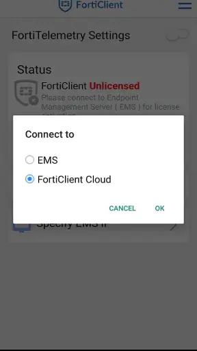 FortiClient screenshot 2