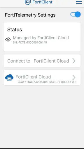 FortiClient screenshot 3