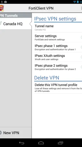 FortiClient VPN screenshot 7