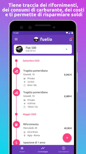 Fuelio: prezzi benzina, costi screenshot 2