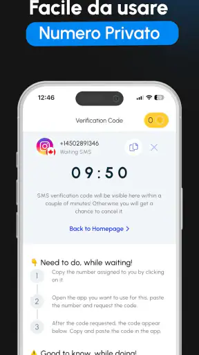 GetCode: Numero Virtuale OTP screenshot 11