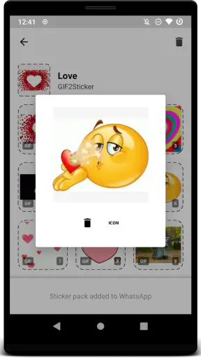 GIF2Sticker - Sticker animati screenshot 2