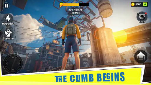 Going Up Rooftop - Parkour 3D screenshot 1
