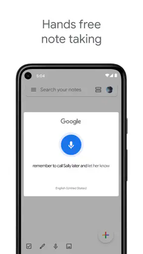 Google Keep: note ed elenchi screenshot
