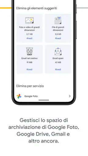 Google One screenshot
